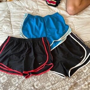 Set of three Nike shorts